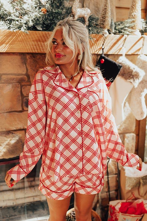 Impressions Peaceful Pause Pajama Top In Pink