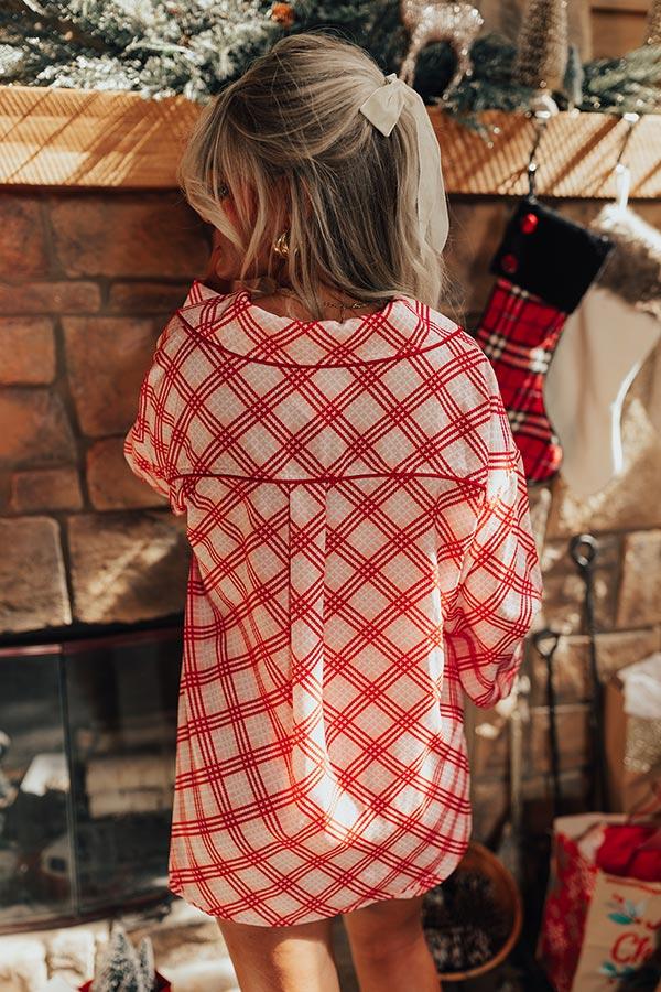 Impressions Peaceful Pause Pajama Top In Pink