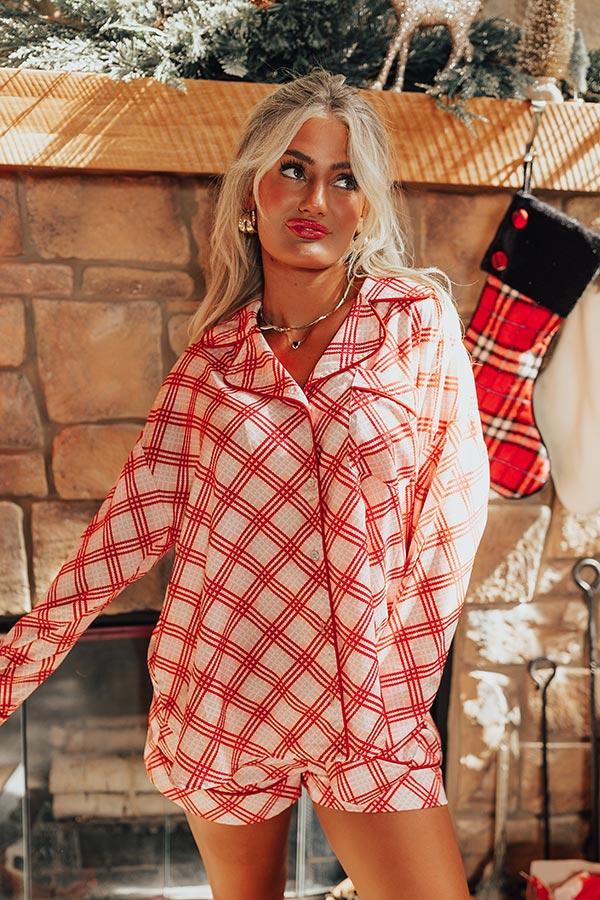 Impressions Peaceful Pause Pajama Top In Pink