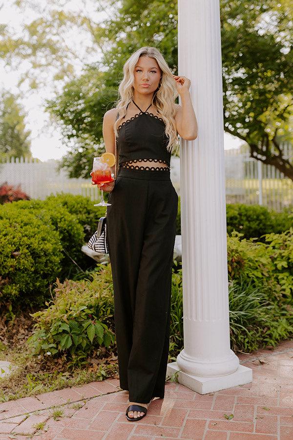 Impressions Penthouse Chic Linen-Blend Halter Top