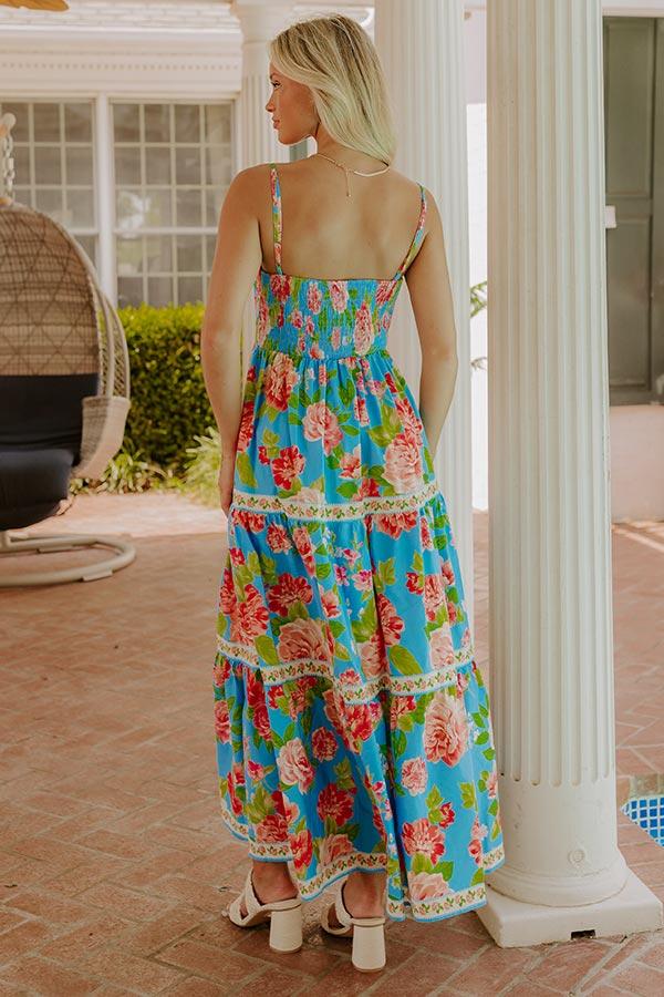 Impressions Peonies Pretty Floral Midi Dress