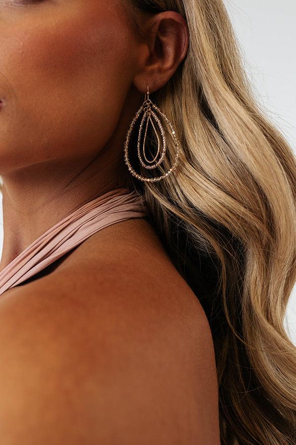 Impressions Peony Please Earrings In Gold