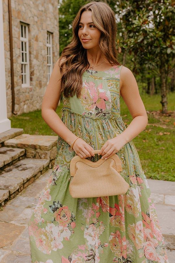 Impressions Petal Promenade Tiered Maxi Dress