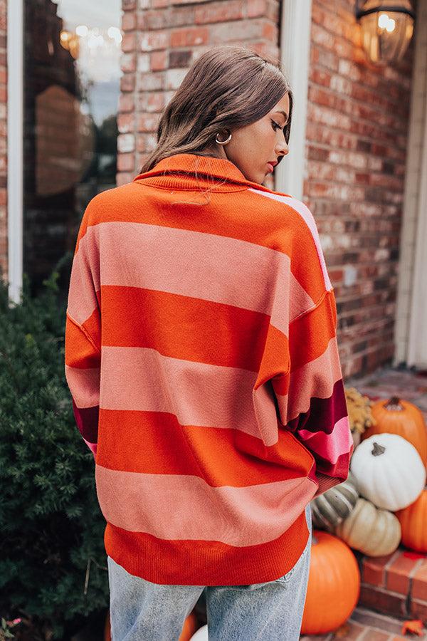 Impressions Picking Pumpkins Stripe Sweater