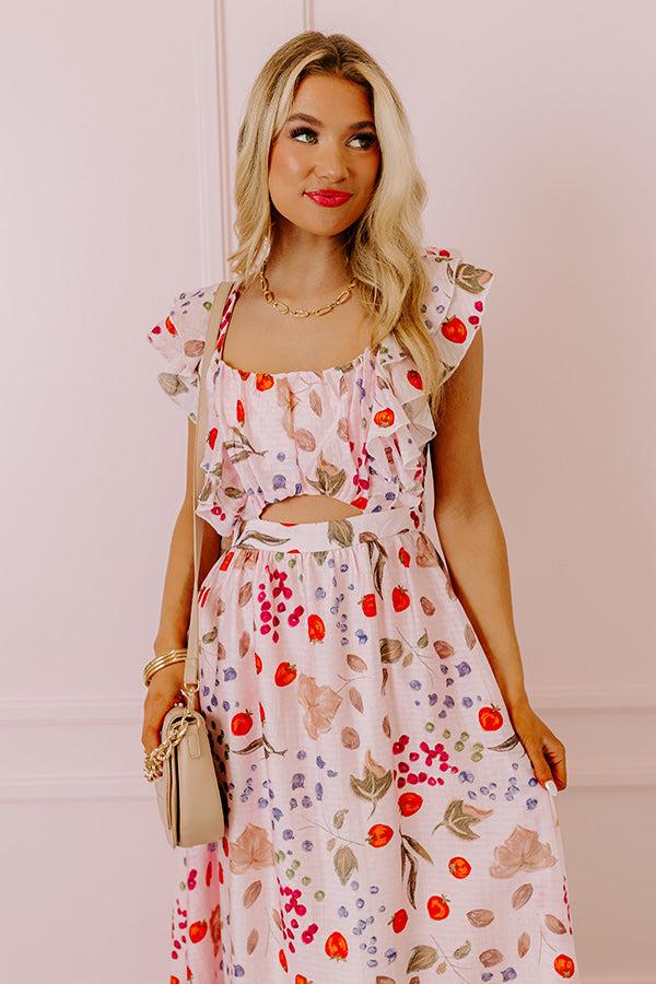 Impressions Picnic Date Ruffle Maxi