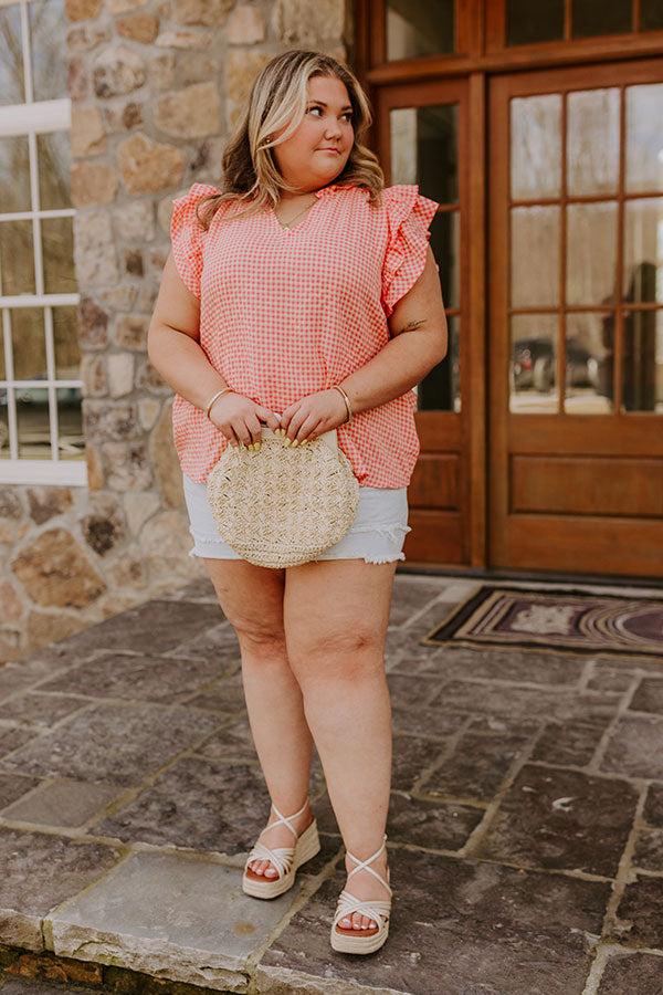 Impressions Picnic In The Park Gingham Top Curves