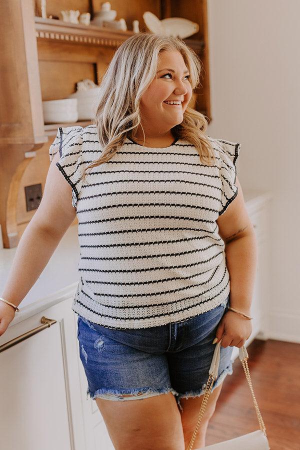 Impressions Picnic On The Pier Knit Top Curves