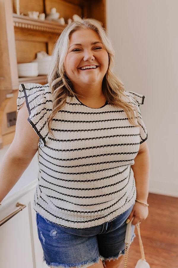 Impressions Picnic On The Pier Knit Top Curves