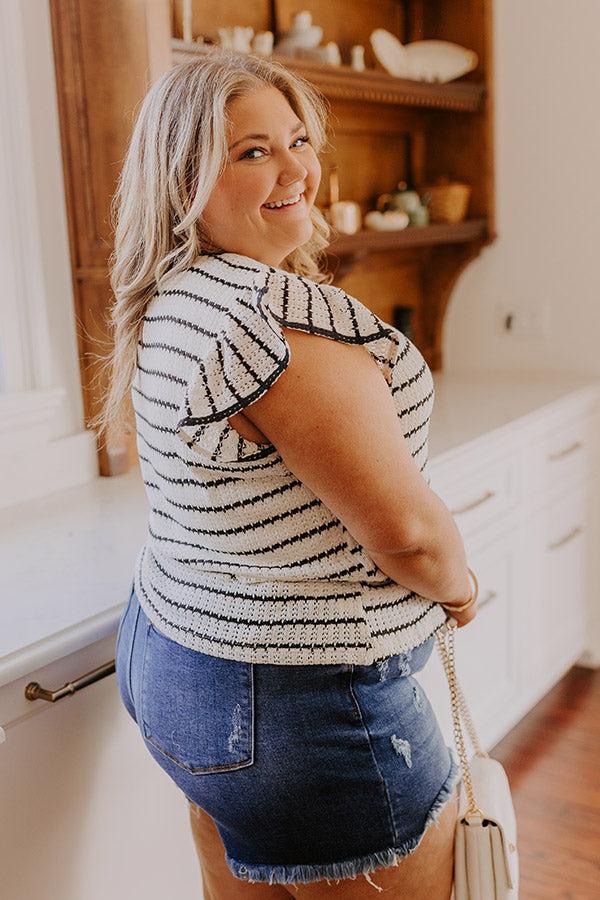 Impressions Picnic On The Pier Knit Top Curves