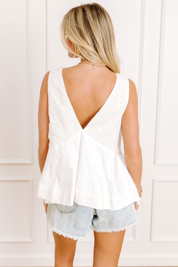 Impressions Picnic Pretty Embroidered Top