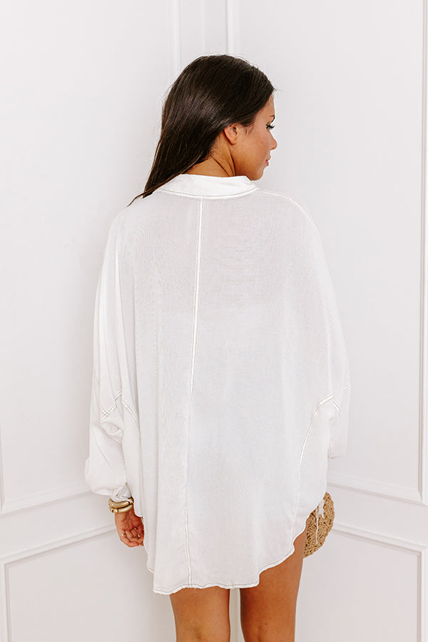 Impressions Plain As Day Button Up