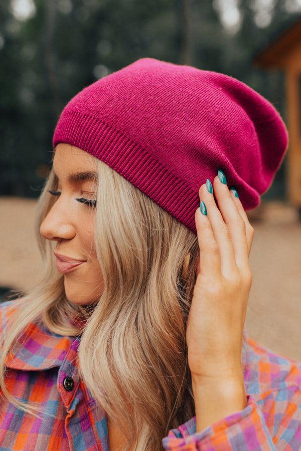 Impressions Playlist On Repeat Beanie In Berry