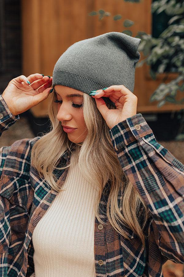 Impressions Playlist On Repeat Beanie In Olive