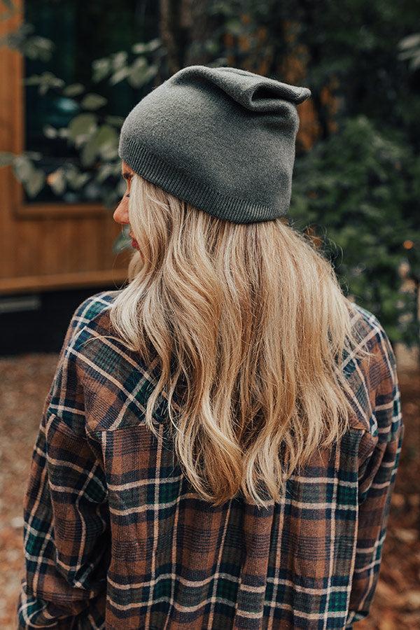 Impressions Playlist On Repeat Beanie In Olive