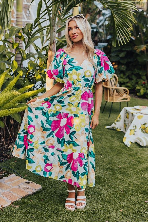 Impressions Porch Swing At Sunset Floral Midi