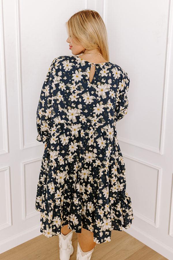 Impressions Posh Moment Floral Mini Dress Curves