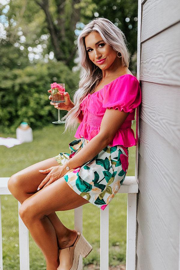 Impressions Positano Pretty Smocked Top