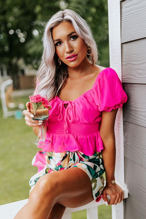 Impressions Positano Pretty Smocked Top