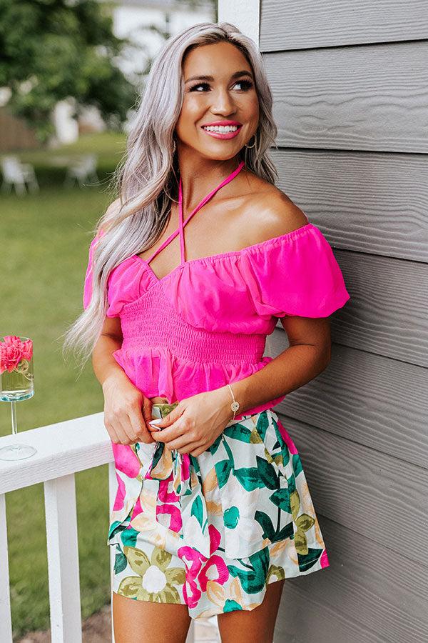 Impressions Positano Pretty Smocked Top