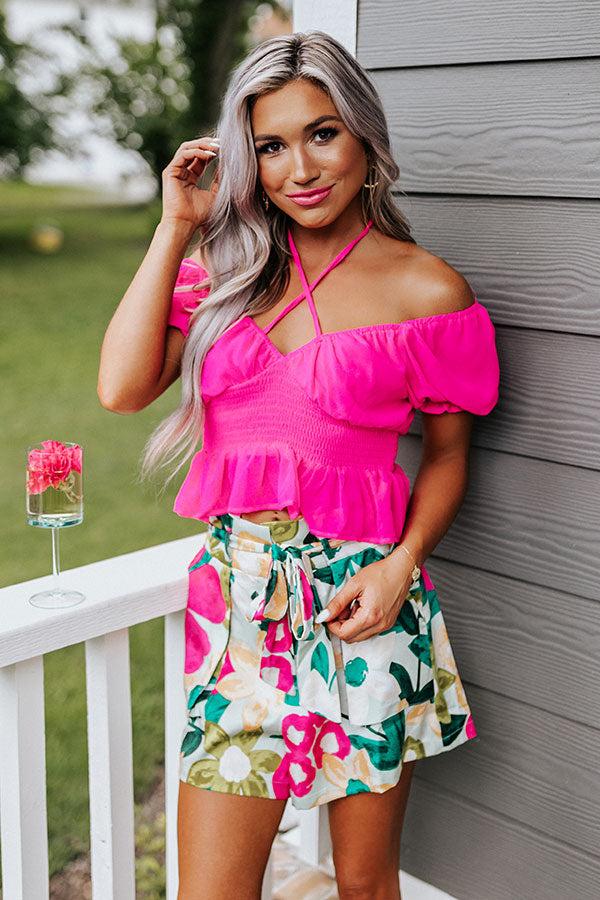 Impressions Positano Pretty Smocked Top