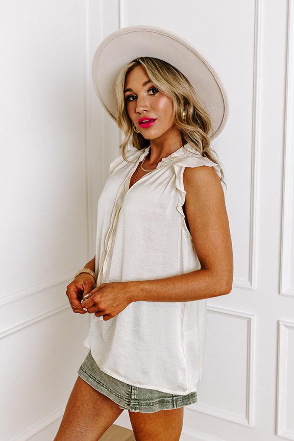 Impressions Prelude Shift Top In Ivory