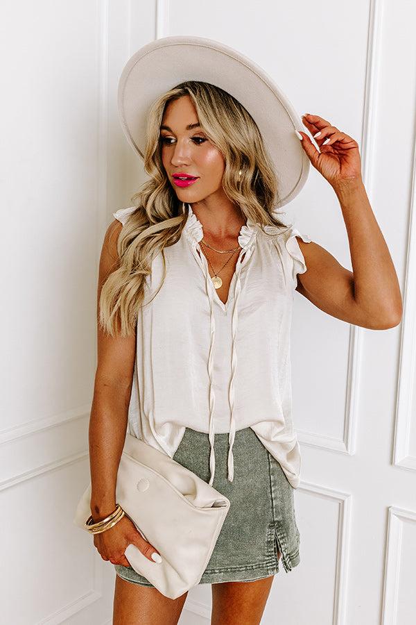 Impressions Prelude Shift Top In Ivory