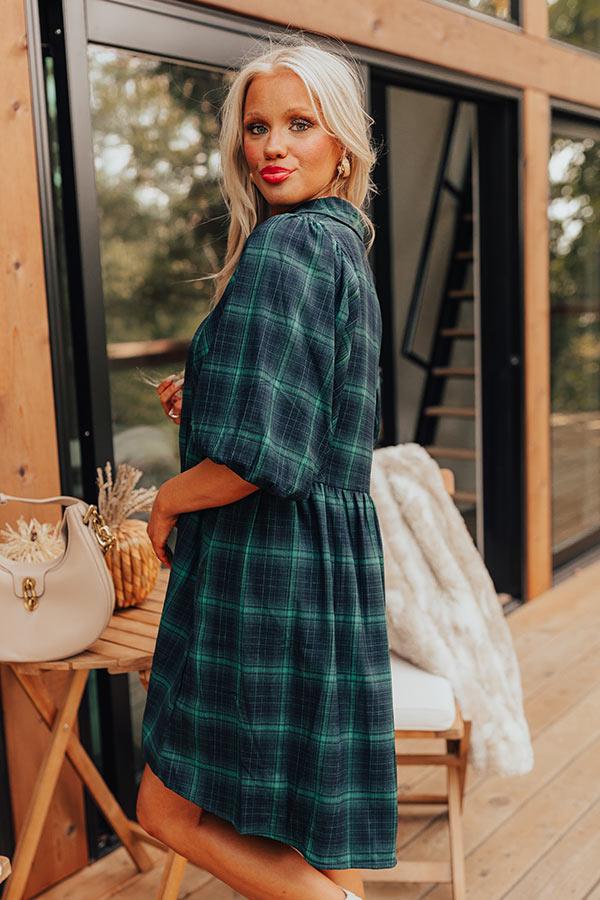 Impressions Pretty And Preppy Plaid Mini Dress