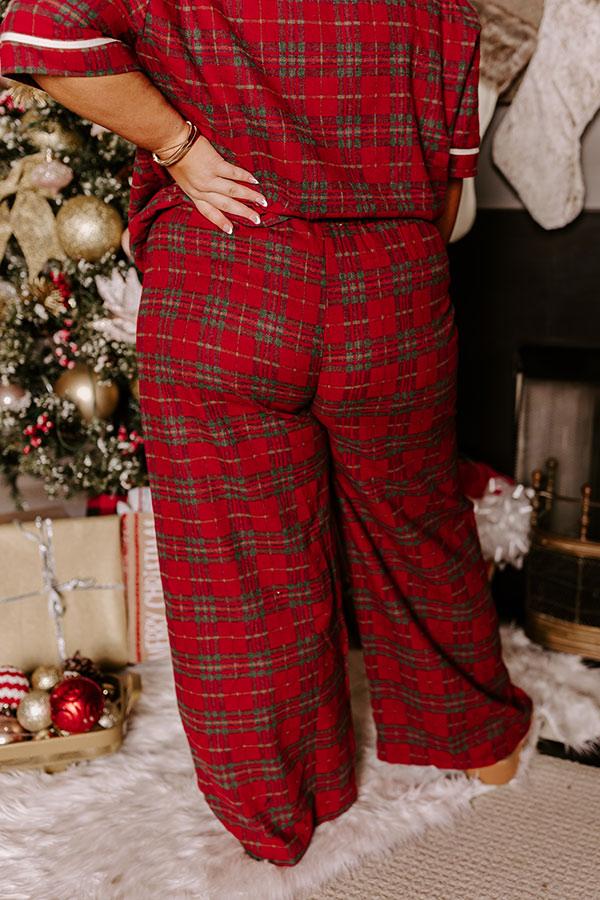 Impressions Pretty In Plaid Pajama Pants Curves