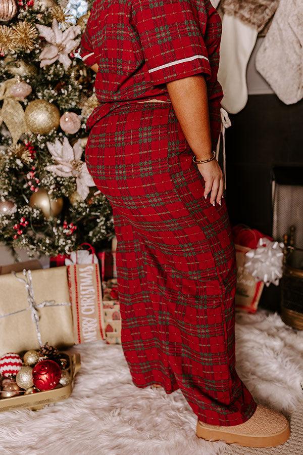 Impressions Pretty In Plaid Pajama Pants Curves