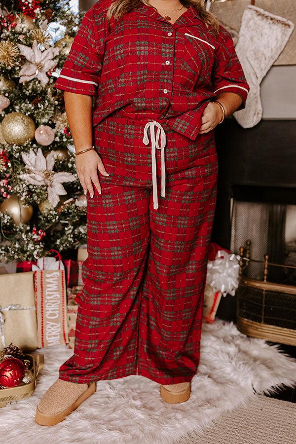 Impressions Pretty In Plaid Pajama Pants Curves