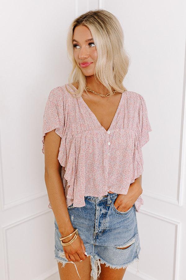 Impressions Pretty Presence Peplum Top