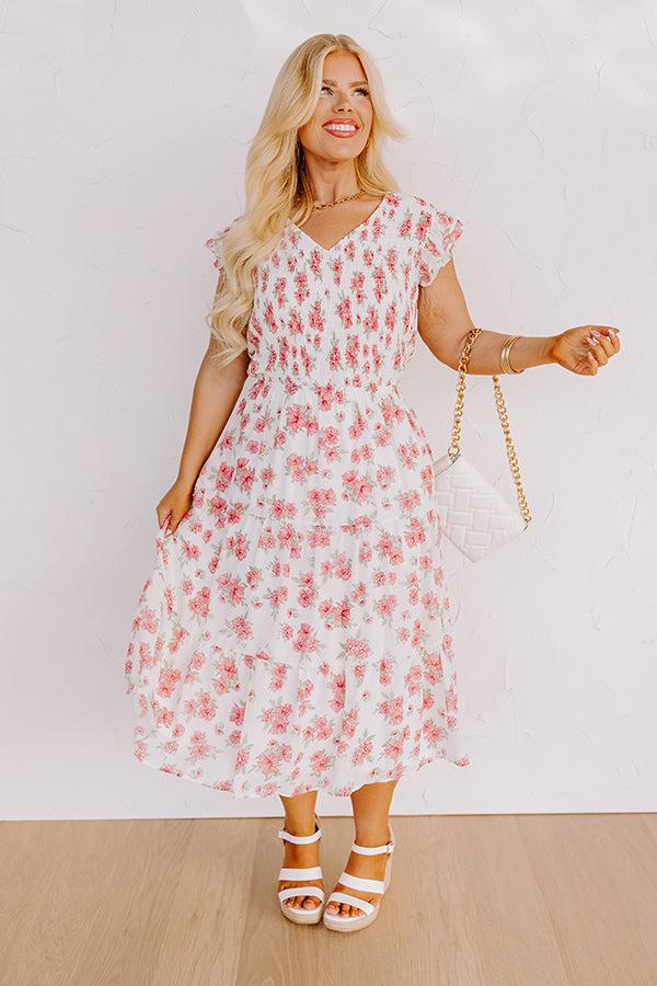 Impressions Promise Me Dear Smocked Midi Curves