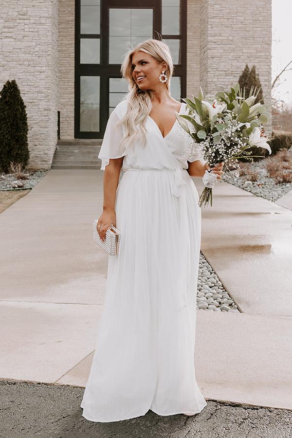 Impressions Promised To You Pleated Maxi Curves