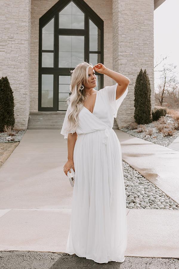 Impressions Promised To You Pleated Maxi Curves