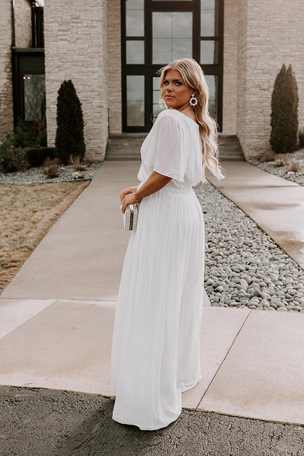 Impressions Promised To You Pleated Maxi Curves