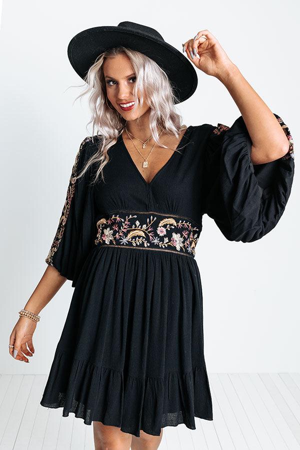 Impressions Prosecco And Poise Embroidered Dress