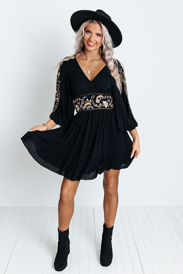 Impressions Prosecco And Poise Embroidered Dress