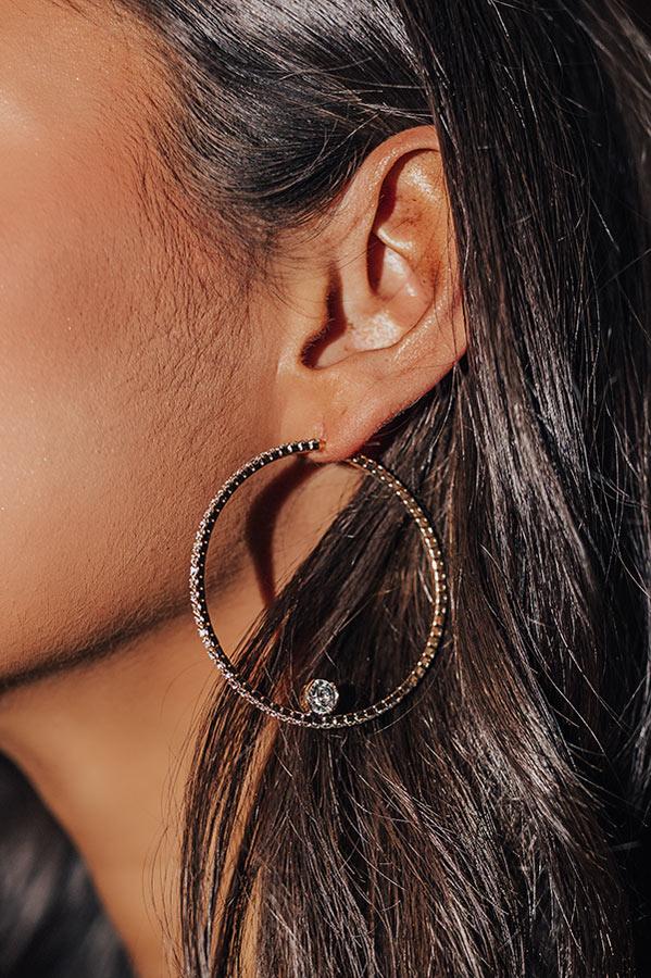 Impressions Prosecco Fizz Hoop Earrings