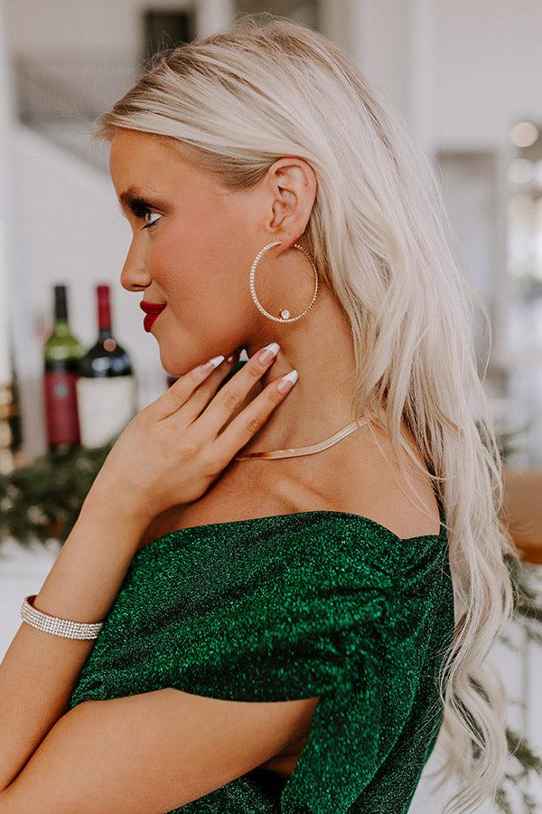 Impressions Prosecco Fizz Hoop Earrings