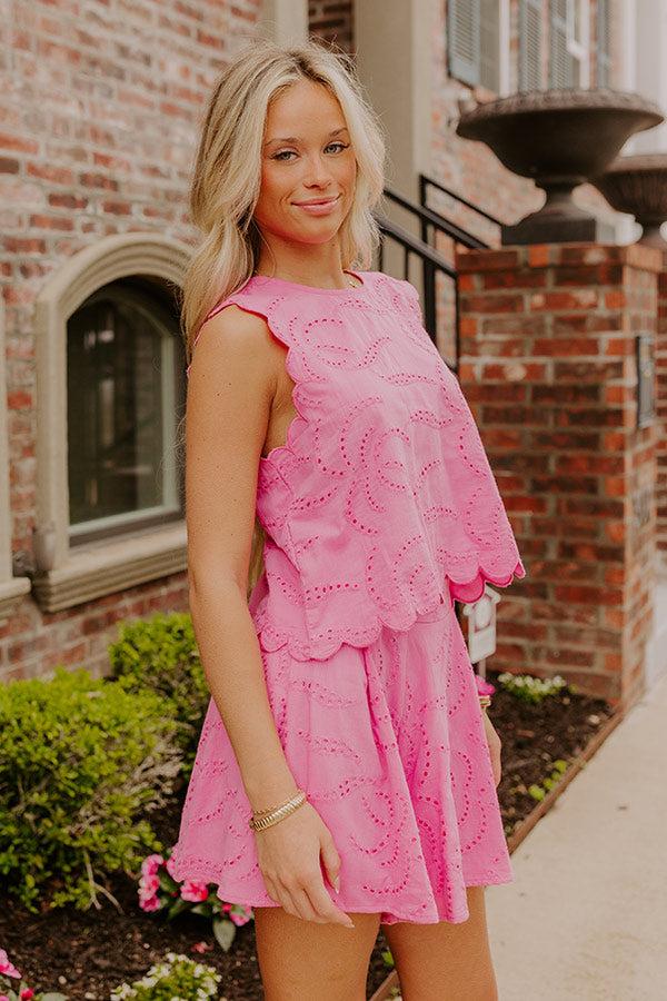 Impressions Prosecco Sippin' Eyelet Top