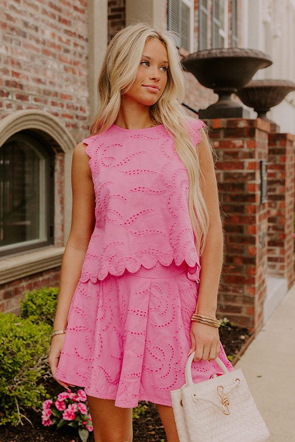 Impressions Prosecco Sippin' Eyelet Top