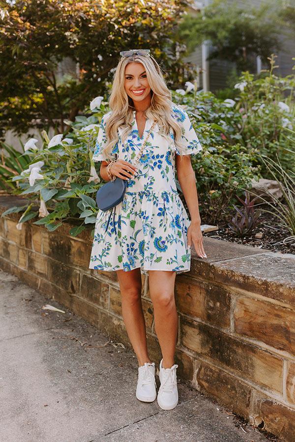 Impressions Provence Charm Floral Mini Dress