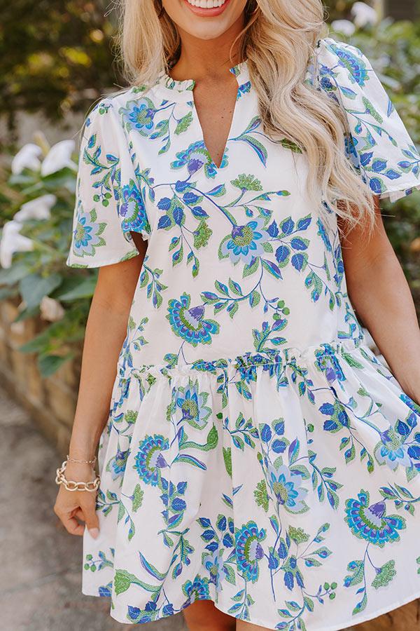 Impressions Provence Charm Floral Mini Dress