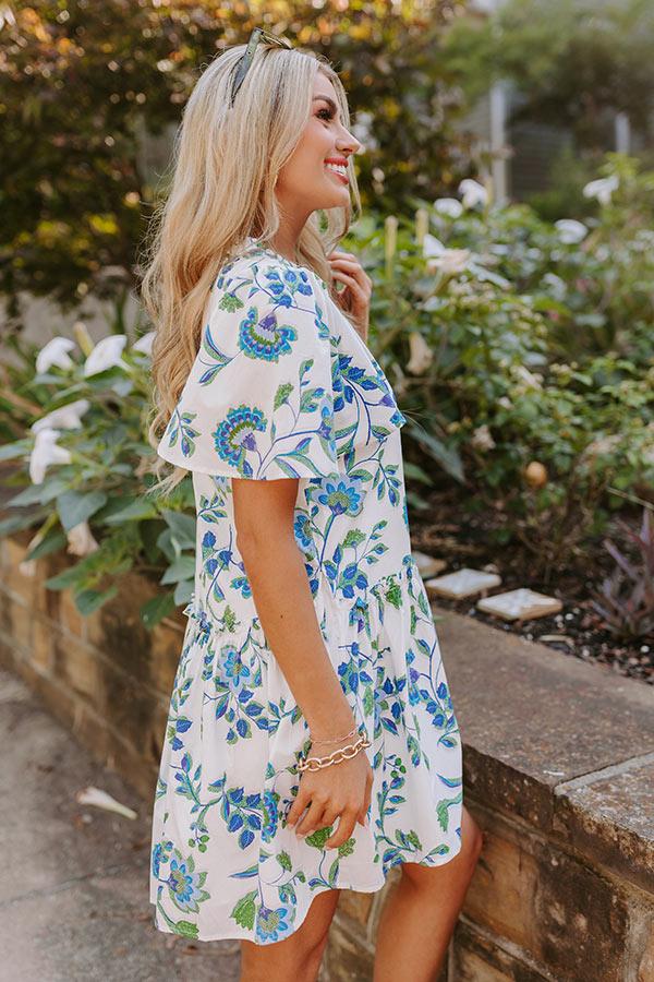 Impressions Provence Charm Floral Mini Dress
