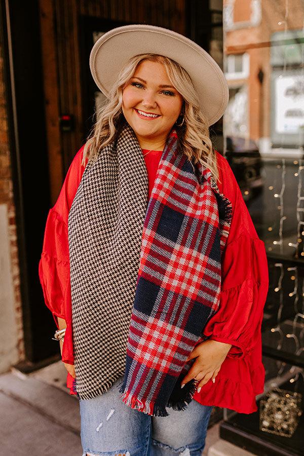 Impressions Pumpkin Patch Please Plaid Scarf