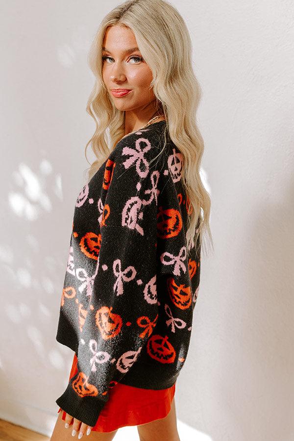 Impressions Pumpkin Patch Pretty Knit Cardigan