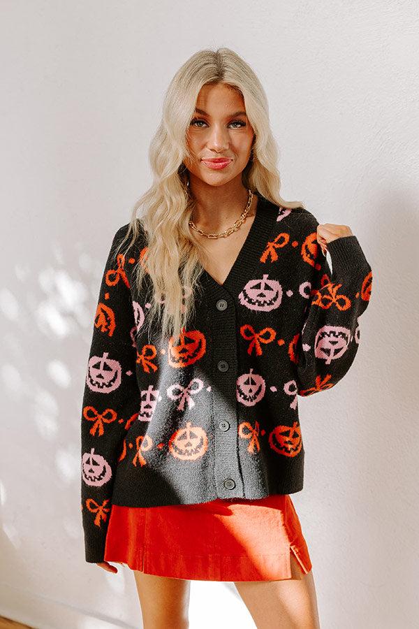 Impressions Pumpkin Patch Pretty Knit Cardigan