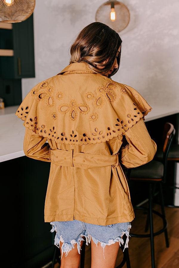 Impressions Pumpkin Spice Feels Eyelet Jacket