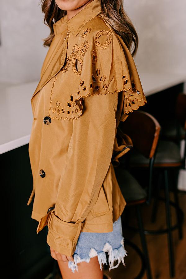 Impressions Pumpkin Spice Feels Eyelet Jacket