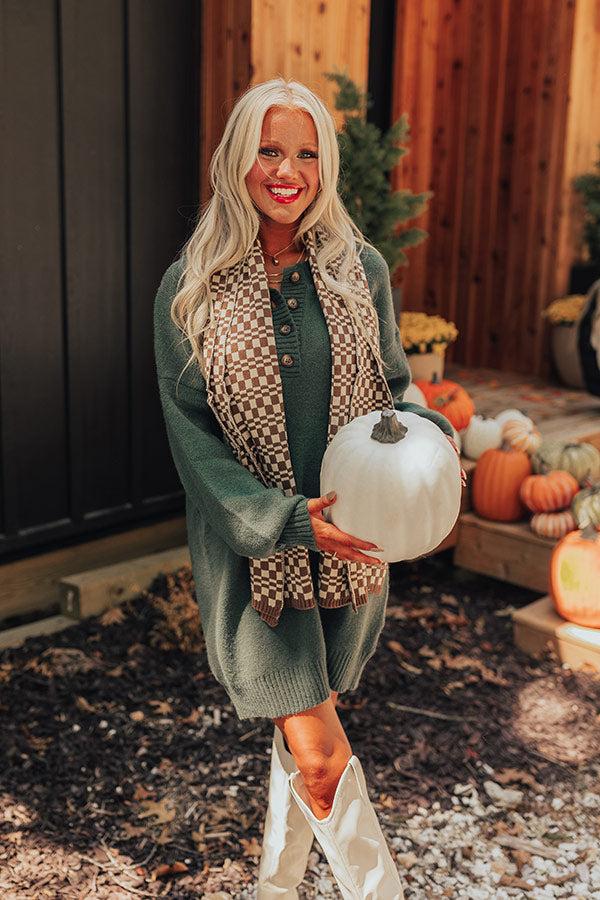Impressions Pumpkin Spice Feels Knit Sweater Dress